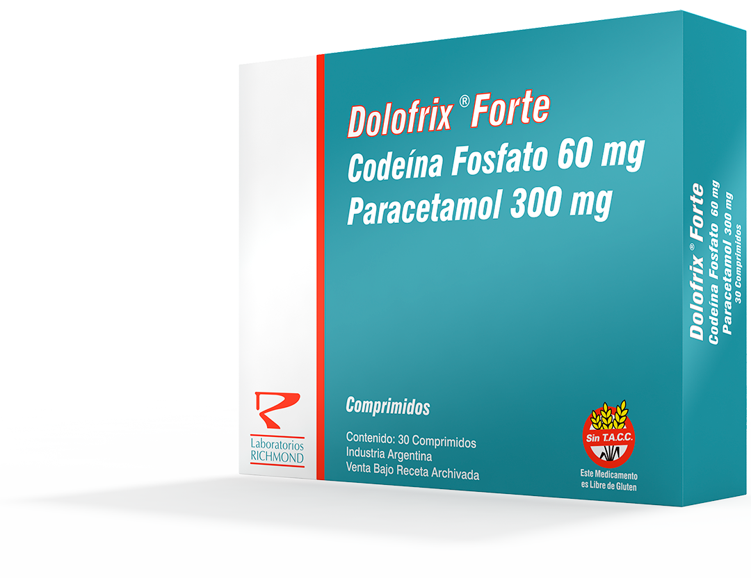 Dolofrix Forte Codein 60 mg + Paracetamol 300 mg de Laboratorios Richmond