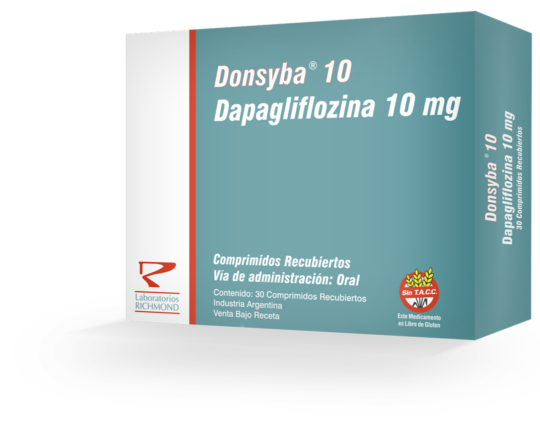 Donsyba Dapagliflozina 10mg de Laboratorios Richmond