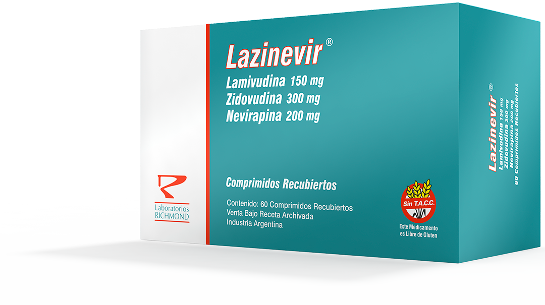 Lazinevir Lamivudine 150 mg + Zidovudine 300 mg + Nevirapine 200 mg de Laboratorios Richmond