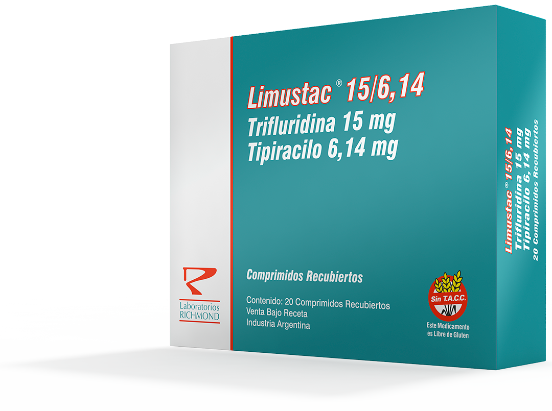 Limustac Trifluridine + Tipiracilo 15+6.14 mg - 20+8.19 mg de Laboratorios Richmond