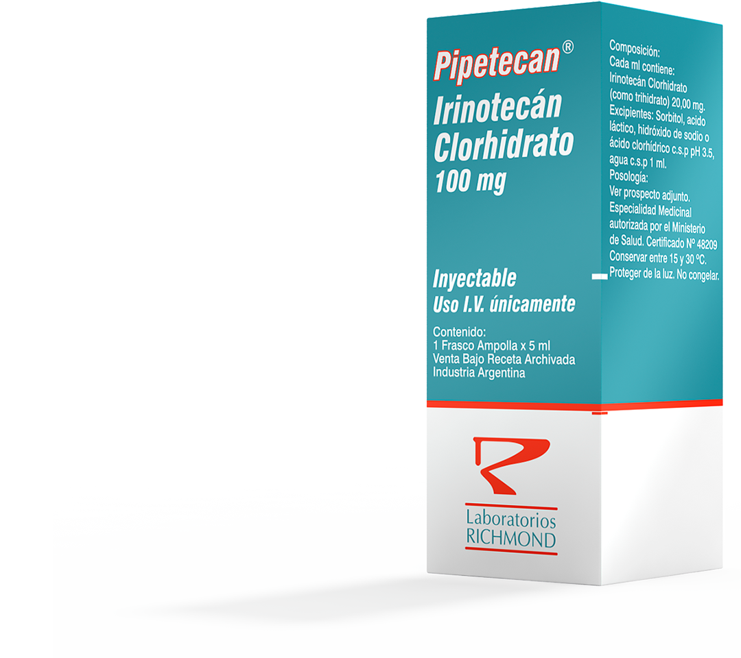 Pipetecan Irinotecan 100 mg de Laboratorios Richmond