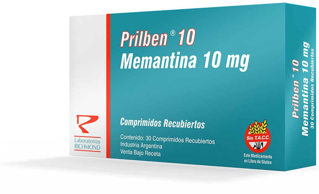 Prilben Memantine 10-20 mg de Laboratorios Richmond