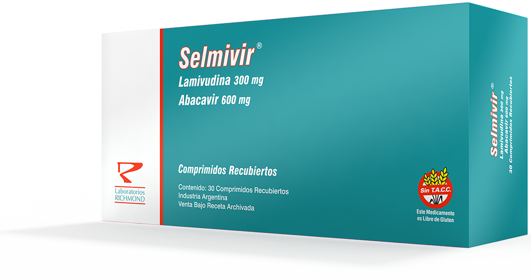 Selmivir Abacavir 600 mg + Lamivudine 300 mg de Laboratorios Richmond