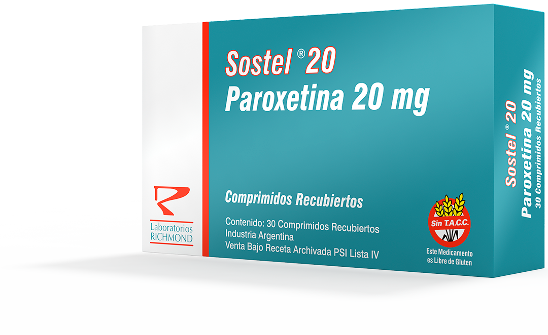 Sostel Paroxetine 20 mg de Laboratorios Richmond
