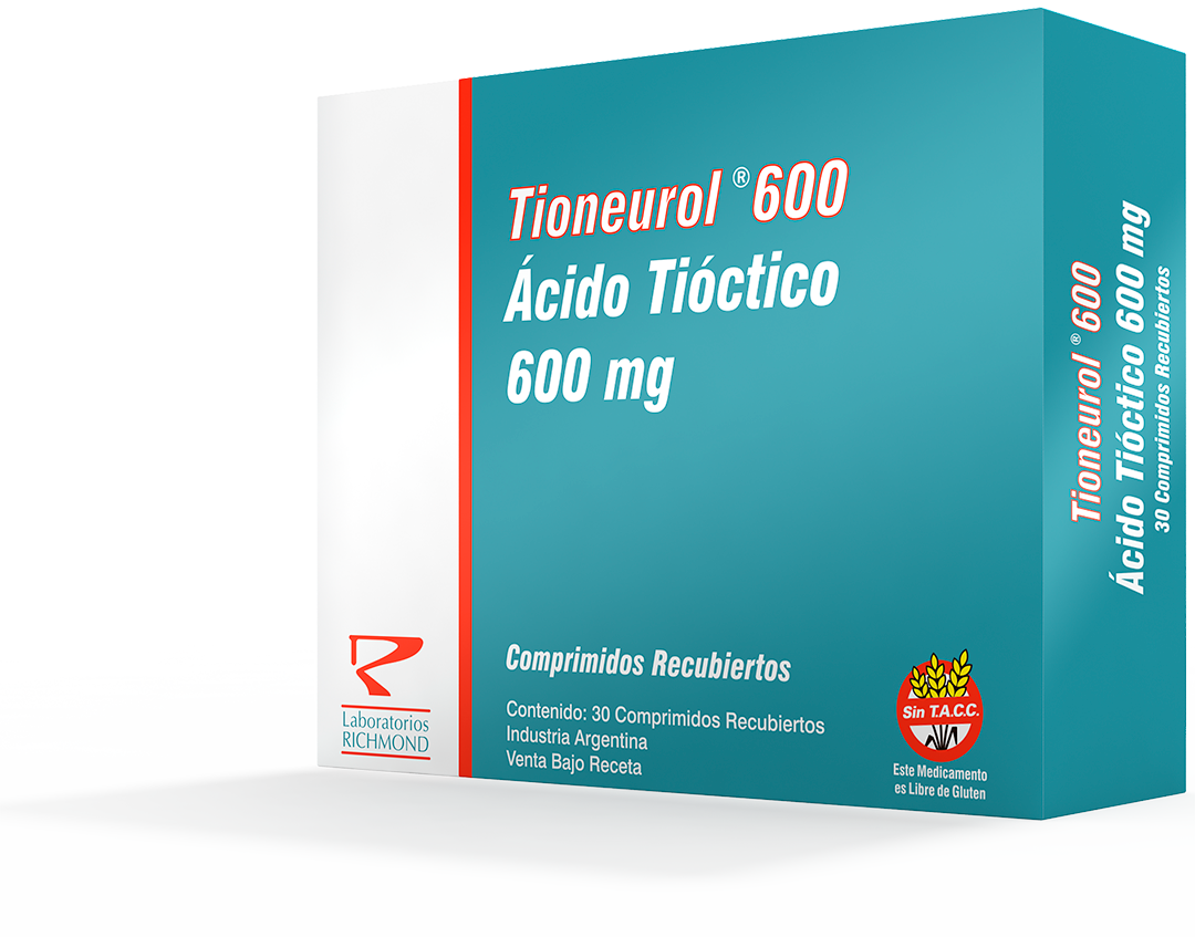 Tioneurol Thioctic acid 600 mg de Laboratorios Richmond